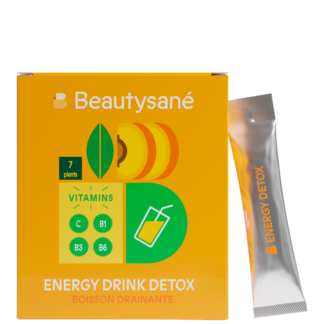 Boisson Energy Detox saveur pêche - 30 sticks (30 litres)