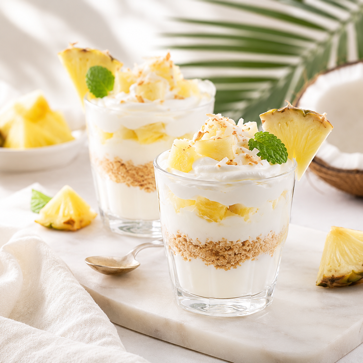 Image Verrine gourmande Piña Colada