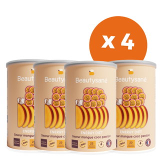 Pack 4 boites saveur mangue coco passion